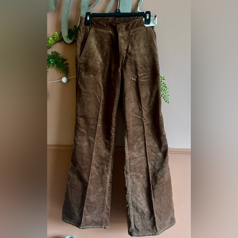 Vintage 70s Brown Corduroy Flare Pants